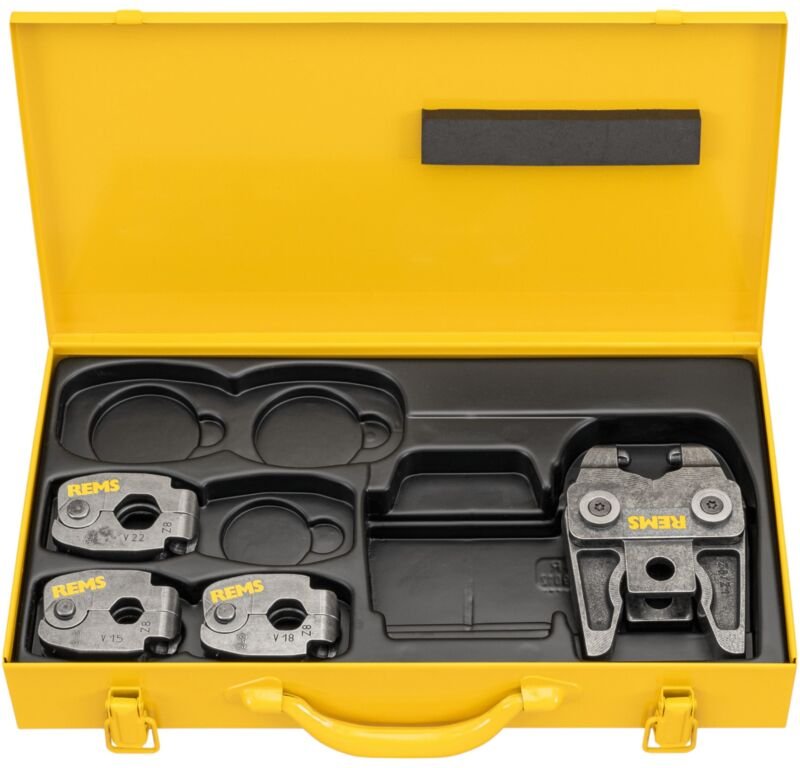 REMS Pressring Set V 15-18-22 S Z8 im Stahlblechkasten ( 574613 R )