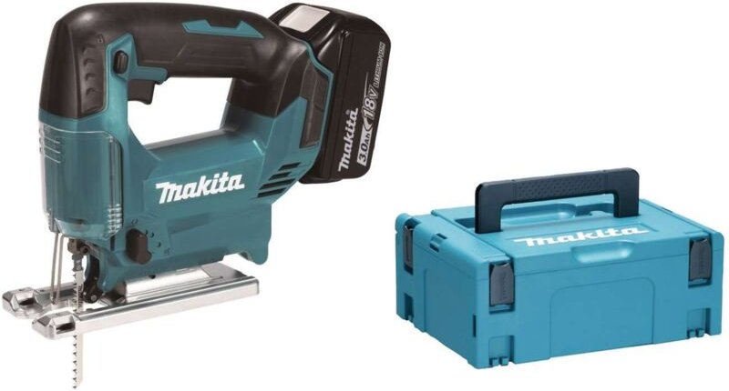 Makita - 18V Akku-Stichsäge, 2x Akku 3,0 Ah Li-Ion, Ladegerät DJV186SFJ