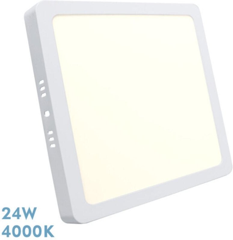 Fabrilamp - Downlight. quadratische Oberfläche Selenit 24w 4000k white 2160lm 2,8x28,5x28,5 cm