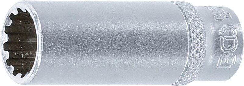 Bgs Technic - Steckschlüssel-Einsatz Gear Lock, tief Antrieb Innenvierkant 6,3 mm (1/4') sw 12 mm