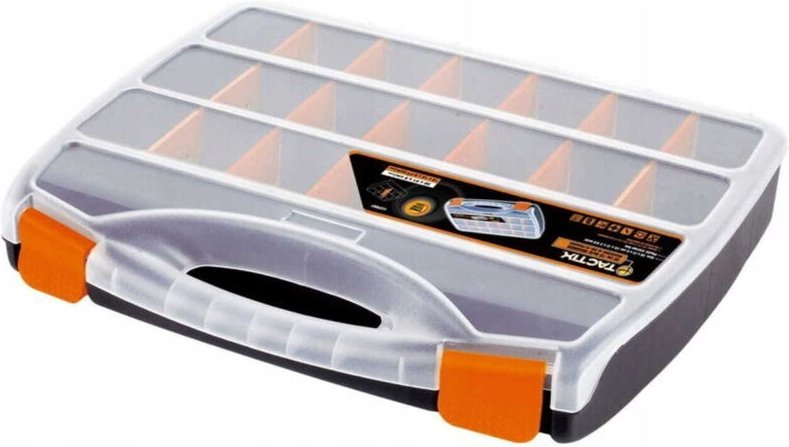 Werkstatt-Organizer mit Griff und verstellbaren Trennwänden 31x38 cm