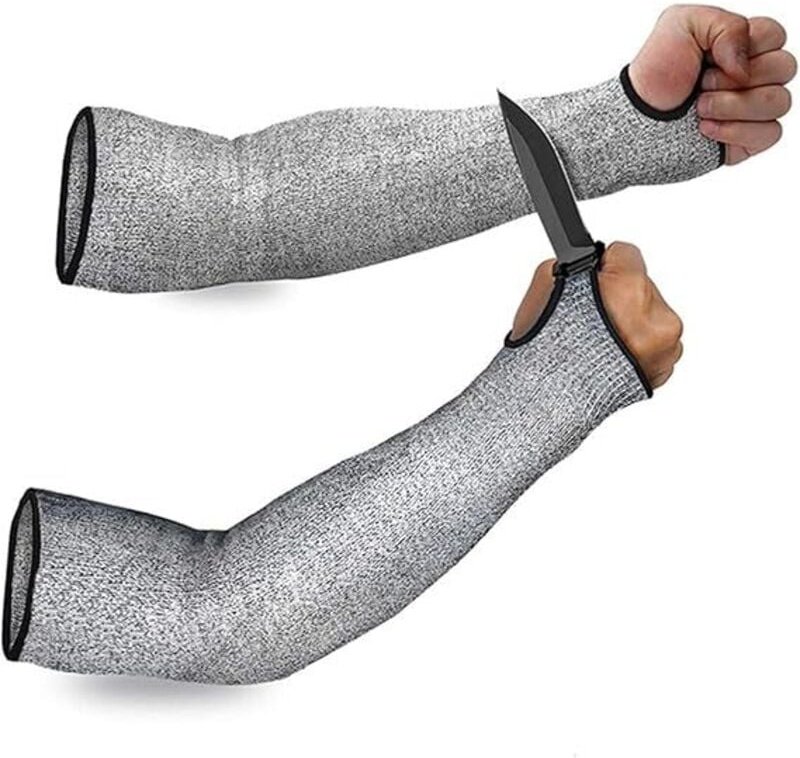 Schnittfeste Ärmel der Stufe 5, Bissschutz für dünne Haut und Abriebschutz.