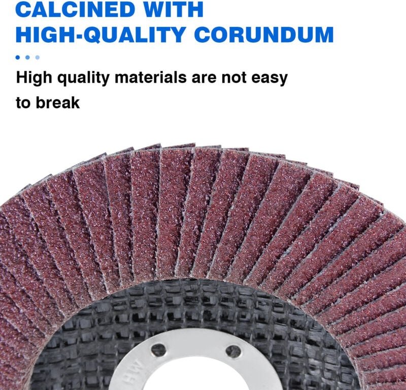 Dayplus - 10x 115mm Winkelschleifer Flap Discs Schleifscheibe 80 Grit für Metall/Holz Neu