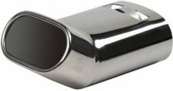 Auspuffblende universal Edelstahl dtm 75mm Anschluss 45-60mm