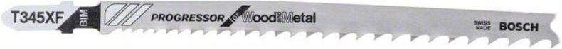 Stichsägeblatt t 345 xf Progressor for Wood and Metal, 25er-Pack - Bosch