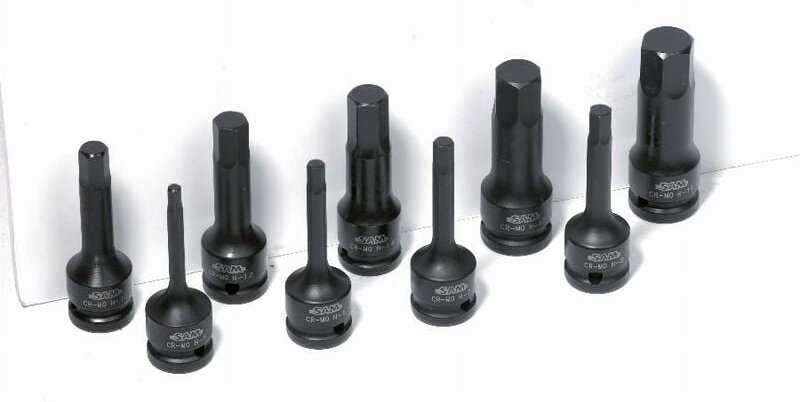 Sam Outillage - Schraubendreher-Steckschlüssel 1/2 a chocs longue 6 pans male taille 7 sam - NSC7