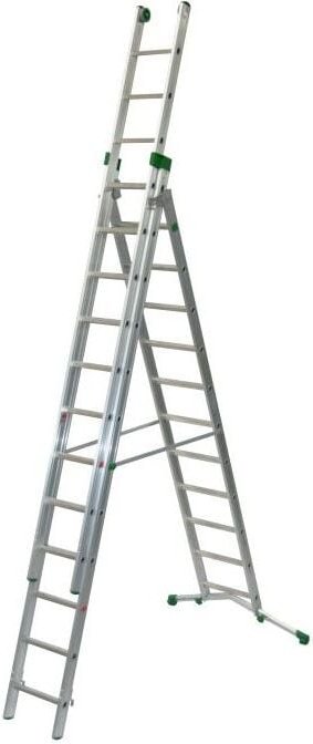 Mehrzweckleiter 11+12+12 Sprossen - Max. Länge 4.20m - P380-3