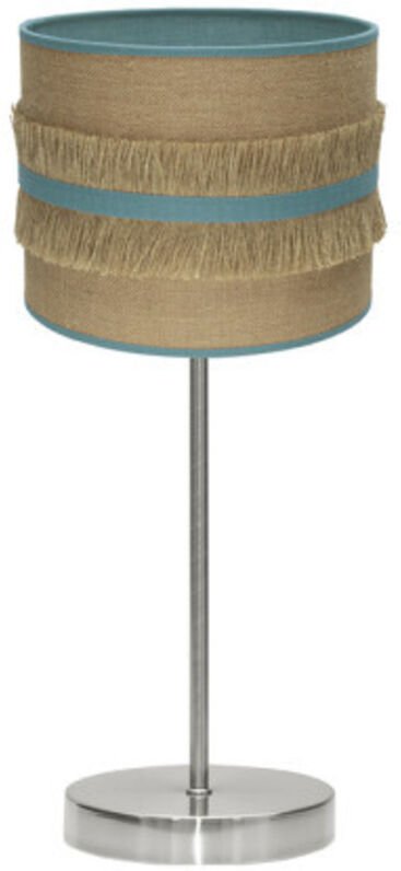 Tischleuchte natalia 1xe14 nickel/sac-türkis 43x17x17 cm