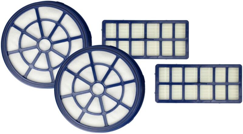 Filter-Set kompatibel mit Hoover BR71BR01001, BR30PET 011, BR71BR02001 Staubsauger - 4x Filter (Abluft-Filter, Vormotor-...