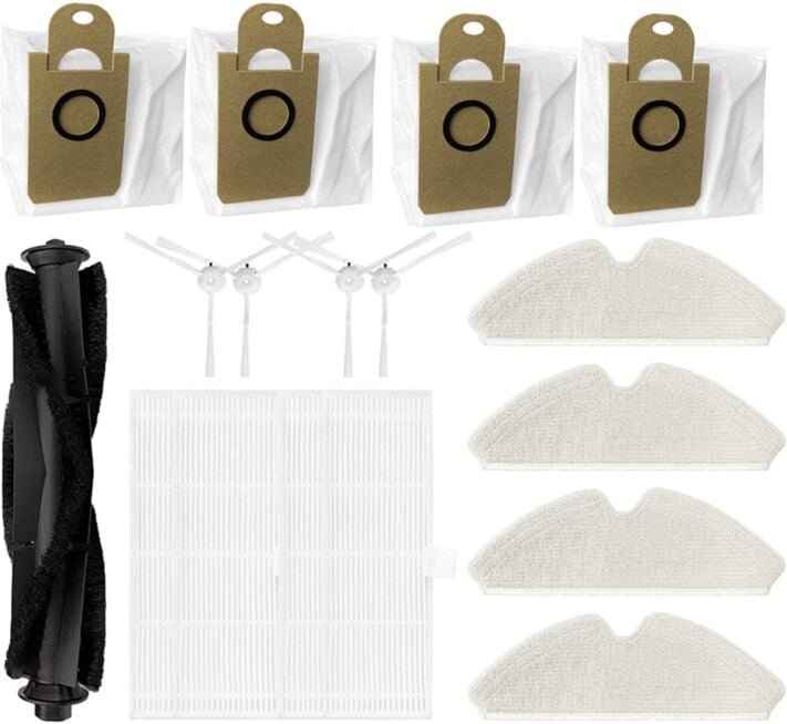 Für VC700R Wichtigsten Seite Pinsel Hepa-Filter Mopp Tuch Staub Tasche