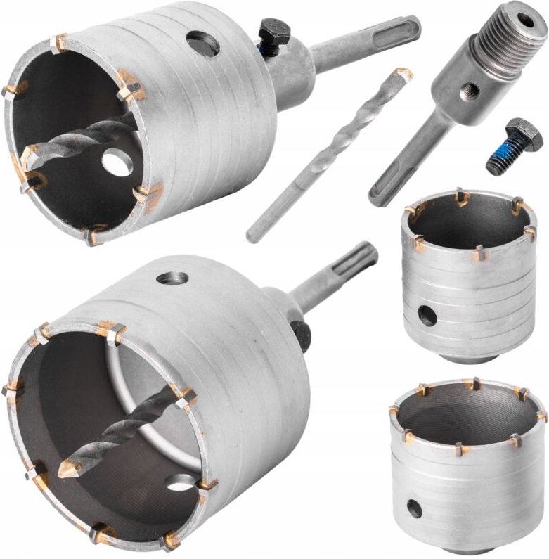 SDS+ Kernbohrer-Set für Beton, Stein, Ziegel 65-80 mm