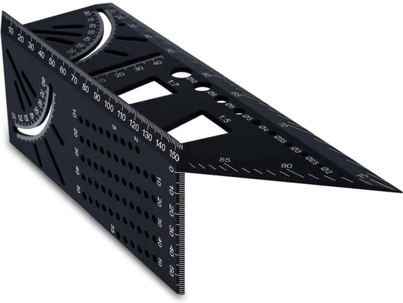 45-90 Grad Messwinkellineal, 3D-Winkel aus Aluminiumlegierung für die Holzbearbeitung, geeignet für Schreiner und Ingeni...