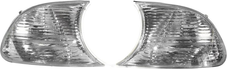 Paar klare weiße Kurvenlichter 63126904307 63126904308 links und rechts für bmw 3er E46 1998–2001 - Ej.life