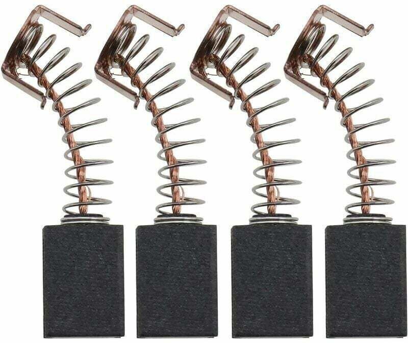 Kohlebürsten (2 Paar) Ersatz für Winkelschleifer 12 x 8 x 5 mm, kompatibel mit Black & Decker G720 Für Heimwerker und Be...