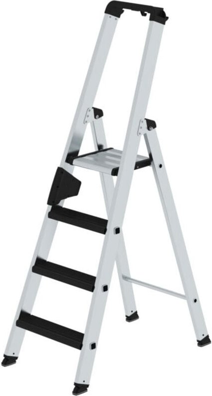 Thumbnail - Günzburger Steigtechnik - Stufen-Stehleiter einseitig begehbar mit clip-step relax 4 Stufen - 042104