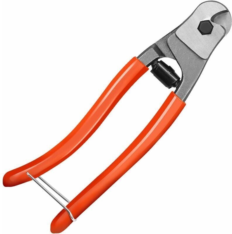 Coupe-câble métallique, coupe-câble Bowden en acier au chrome vanadium de 200 mm, coupe professionnelle pour câble métal...