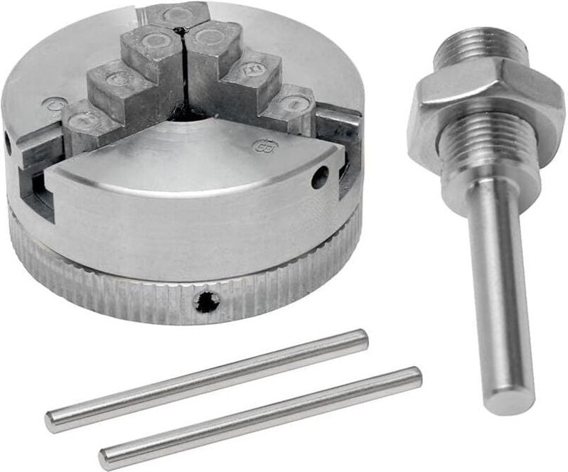 Dreibackenfutter – Zinklegierung, Mini-Drehmaschine, Dreibackenfutter M12 x 1, Bohrfutter, elektrische Handbohrmaschine,...