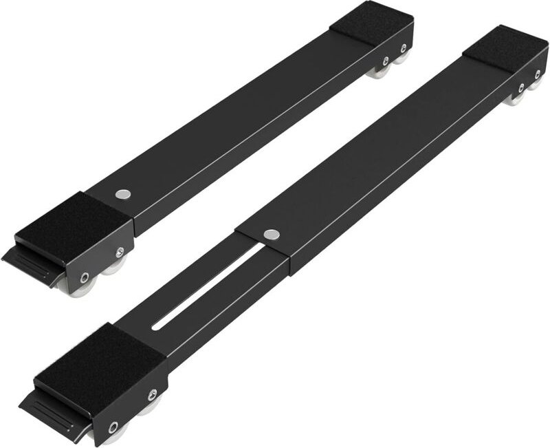 Ausziehbare mobile Trommel für Waschmaschine, Kühlschrank, Trockner, Geschirrspüler, schwarz