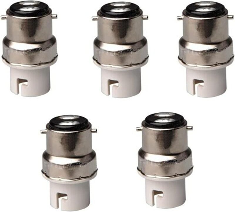 5 Stück B22 auf B15 / BA15D / B15D oder LED-Lampenadapter