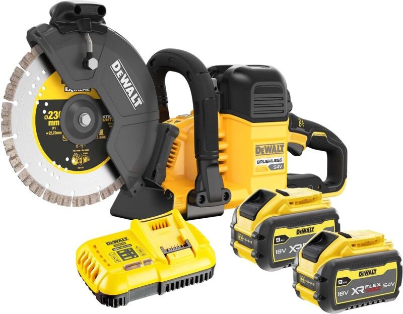 Dewalt - XR-Schneidemaschine fv 54V 3Ah Li-Ion Brushless 230 mm DCS691X2-QW