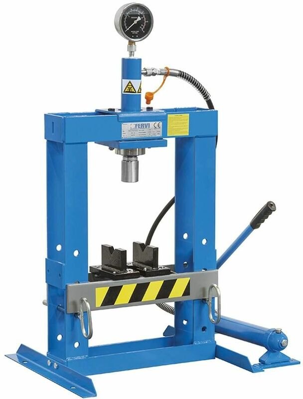 Hydraulikpresse bank hydraulische handpresse werkstatpresse 10 ton Fervi P001/10