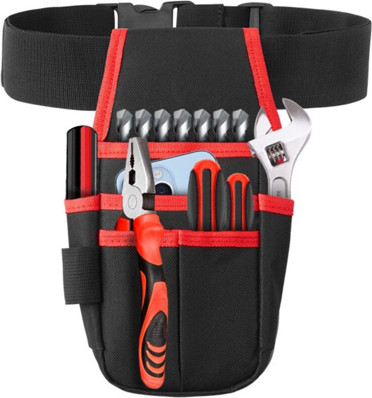 CCYKXA Werkzeugtasche mit Gürtel, 600D Oxford-Stoff, kleine Taschen, Elektriker-Werkzeugtasche, Organizer-Tasche zur Auf...