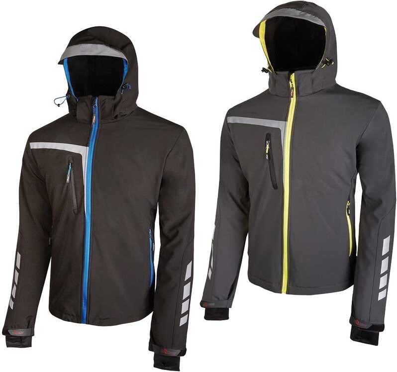 U Power Quick Softshell-Arbeitsjacke - l - Schwarze