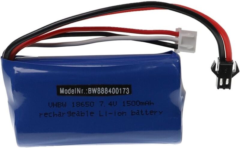 Vhbw - Akku für Modellbau z.B. kompatibel mit udi, gt Model (1500mAh, 7,4V, Li-Ion, 67 x 37 x 19 mm)