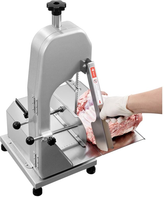 Mophorn - Kommerzielle elektrische Fleischbandsäge von , 650 w Knochensäge aus Edelstahl für die Arbeitsplatte, 31,8 x 4...