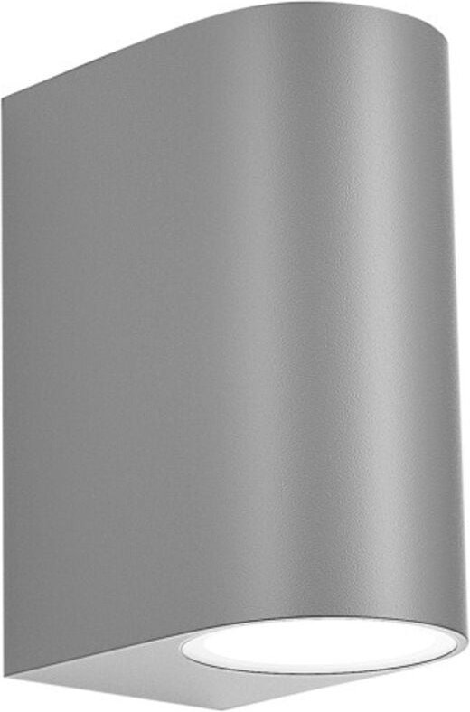 Gazelle Außenwandleuchte 2xgu10 grau ip44 14,7x7x9 cm