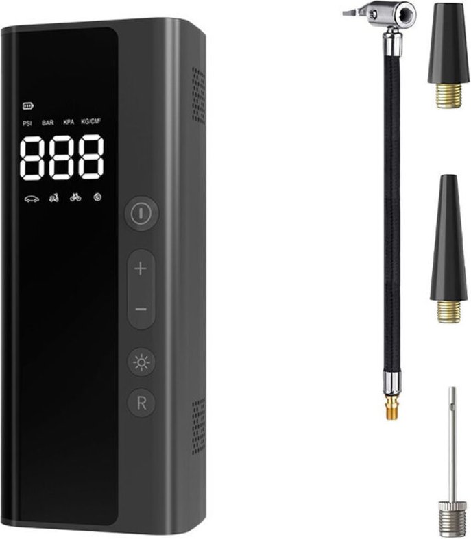 Tragbarer elektrischer Luftkompressor, 150 psi, 7,4 V 8000 mAh, für Auto, Motorrad, Fahrrad, Ball, wiederaufladbar über ...