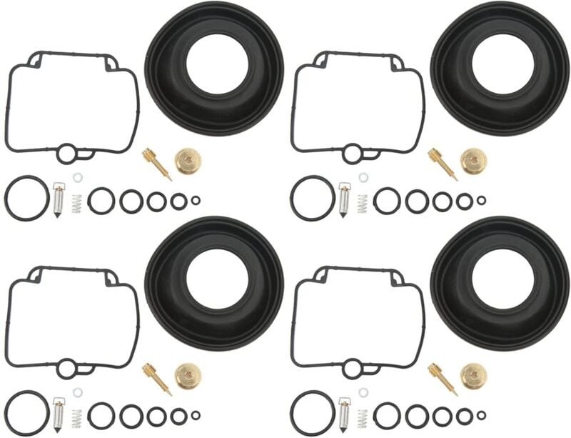 Vergaser-Reparatursatz Hochleistungs-Vergaser-Kolben-Membran-Metallgummi FüR Motorrad - Ej.life