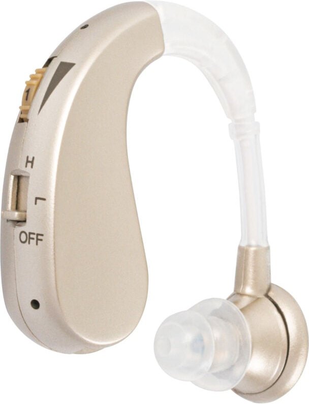 Wiederaufladbarer Verstärker, Hörgerät, digitales Hörgerät, Hörgerät, Tonverstärker, EU-Stecker, Gold