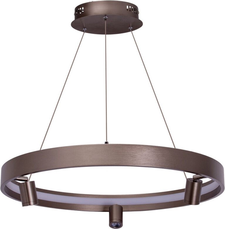 Naeve TRISTAN Dimmbare LED Pendel-Deckenleuchte Steel-Blank 3000K