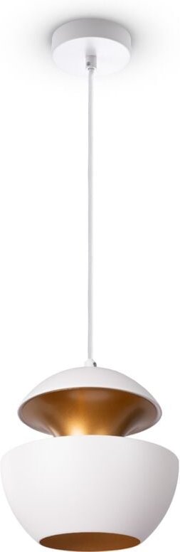 Pendelleuchte Esszimmer Hängelampe Küchenlampe Esstischlampe Industriell Modern Pendelleuchte - Weiß, Gold (Ø20 cm) - Pa...