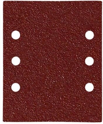 Ersatz-Schleifpapier mit Klettverschluss 114x140 mm. Mit Löchern, Körnung 120 (10 Stück)