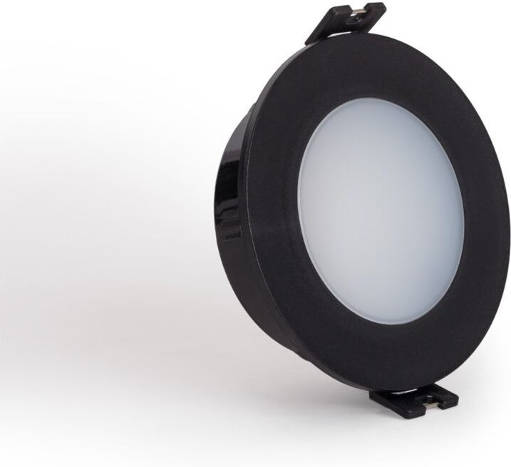 Efectoled - Downlight-Ring Rund IP65 für LED-Glühbirnen GU10 / GU5.3 Schnitt Ø75 mm Minus Schwarz