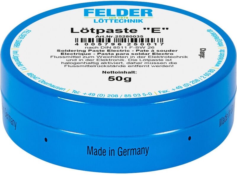 ISO-Flux 'e' Lötpaste Inhalt 1 St. - Felder