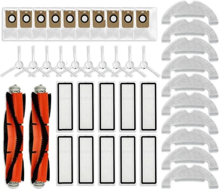 Kompatibel für D10 Plus RLS3D Roboter-staubsauger Wichtigsten Pinsel Seite Hepa-Filter Mopp Pad Ersatzteile