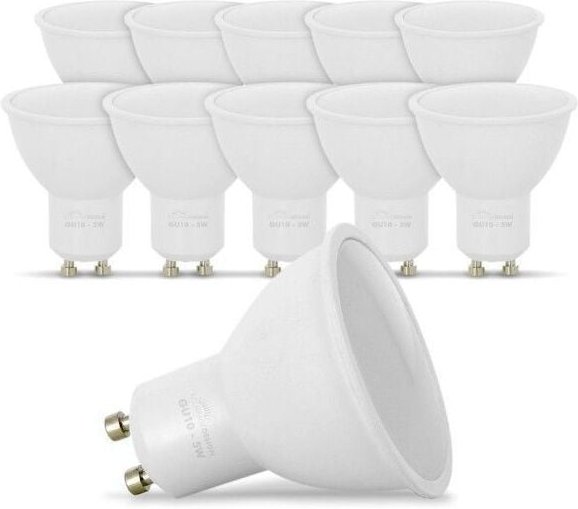 Eclairage Design - Set mit 10 LED-Lampen GU10 5W äq. 50W 4000K Naturweiß