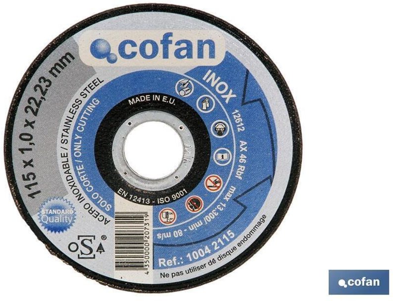 Trennscheibe - 125x10x2223 edelstahl. Fachmann