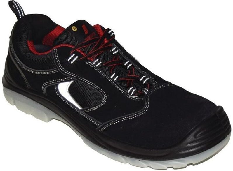 Thumbnail - Sicherheitsschuh easy step Größe 43 w. 11 schwarz S1P src en iso 20345 Veloursleder