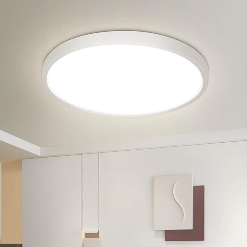 Ceiling Light led Ceiling Light Kitchen - 18 w Bedroom Lamp Flat Bathroom Lamp 4000 k Bedroom Ceiling Lighting IP44 Wate...