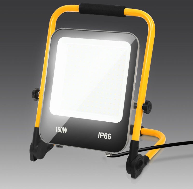 Swanew led Baustrahler Arbeitsleuchte 150W 12000LM Kaltweiß led Fluter Floodlight Austellenlampe