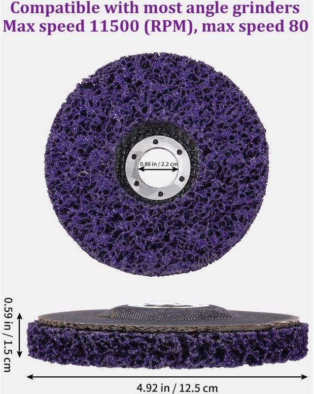 Stück Schruppscheiben 125 x 22 mm Schleifscheibe für Winkelschleifer Schleif-Reinigungsscheibe CSD Grobreinigungsscheibe...