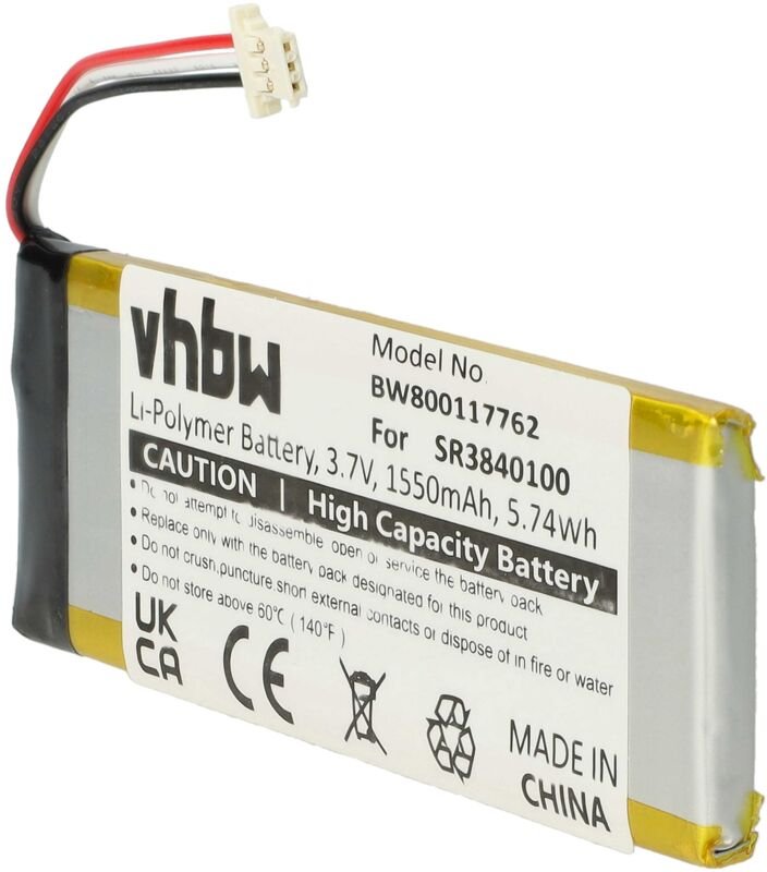 Vhbw - Akku kompatibel mit Becker be B40, be B50, professional.6 lmu gps Navigation Navi (1550mAh, 3,7V, Li-Polymer)