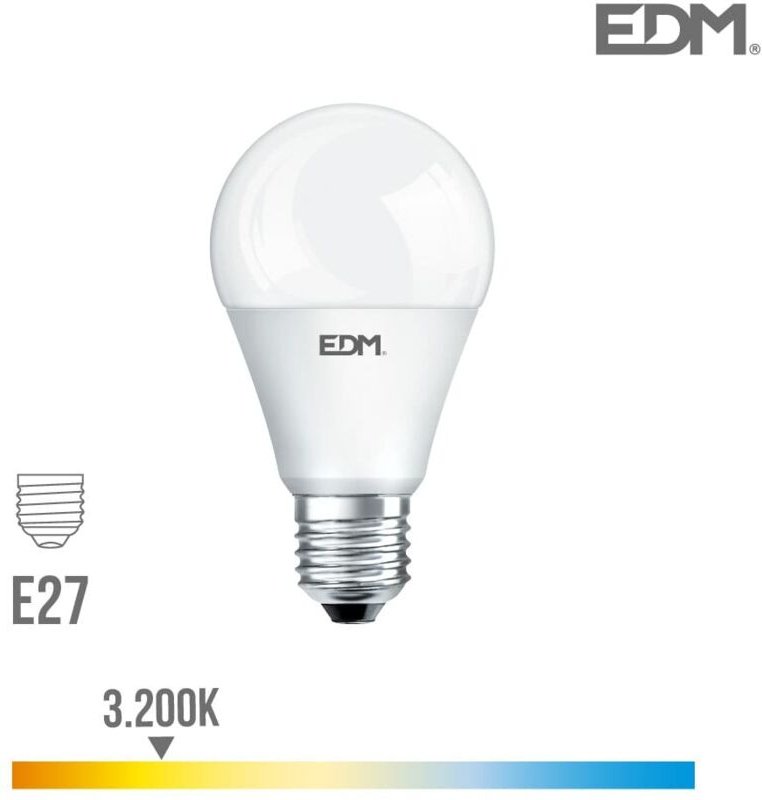 Thumbnail - EDM - Standard LED-Glühbirne E27 17 w 1800 lm 3200 k warmes Licht Ø6,5 x 12,5 cm