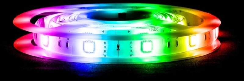 Ledkia - LED-Streifen rgb Steuerung über Smartphone Bluetooth 30 LED/m 2m Set mit Netzgerät rgbw