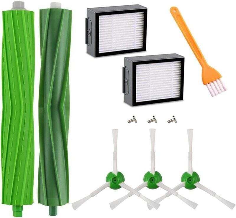 Zubehörteile kompatibel mit iRobot Roomba E5 E6 E7 i7 i7+ i8 i8+ j7 j7+ i6 i6+ i4 i4+ i3 i3+ Staubsauger, Ersatzfilter- ...