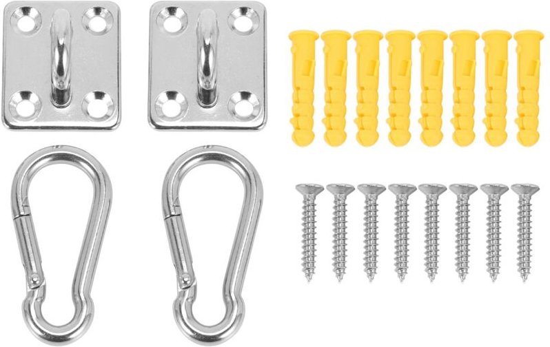Tlily - 2 SäTze AbgehäNgter Decken Wandhalterung U-FöRmige Haken Edelstahl Hochleistungs Multifunktions HäNgemattenhaken...
